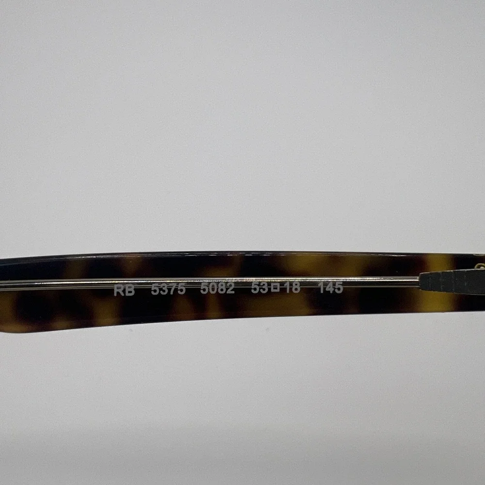 Ray-Ban RB5375 5082 Eyeglasses Tortoise Shell Flex Hinge Frames Only 53-18-145